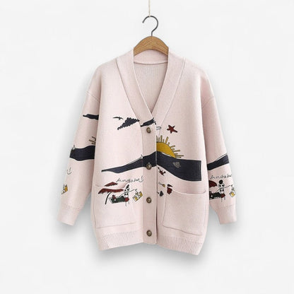 Gilet Femme Doux Col V avec Poches Côtelées
