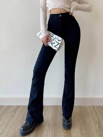 Jean Évasé Bootcut Décontracté | Taille Haute