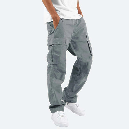 Pantalon Homme Cargo Confort avec Poches Multi