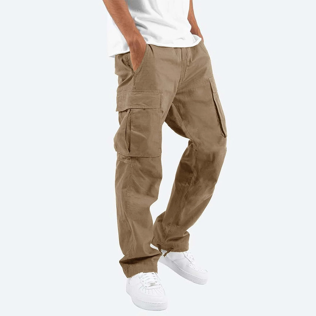 Pantalon Homme Cargo Confort avec Poches Multi