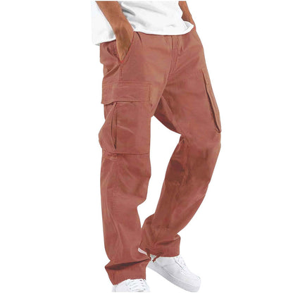 Pantalon Homme Cargo Confort avec Poches Multi