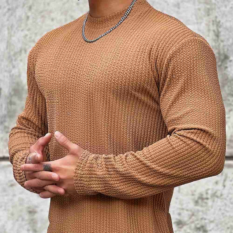 Pull Homme Casual Doux et Confortable pour Tous les Jours
