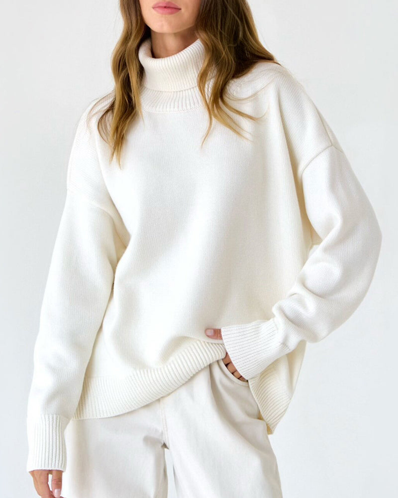 Pull Femme Grande Taille Col Montant Détente - BerlinGlamour