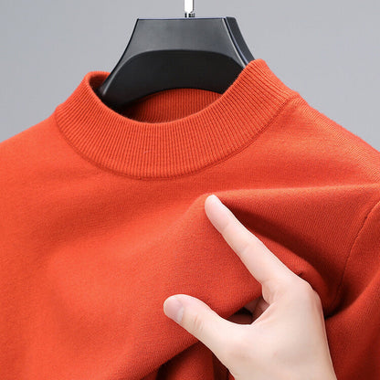 Pull Homme en Laine Brun Classique et Élégant