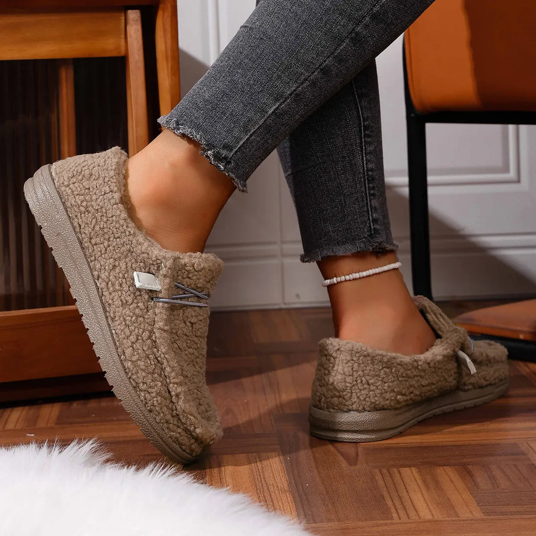 Chaussons Doux Confort Hiver Coupe Ample - vue 10