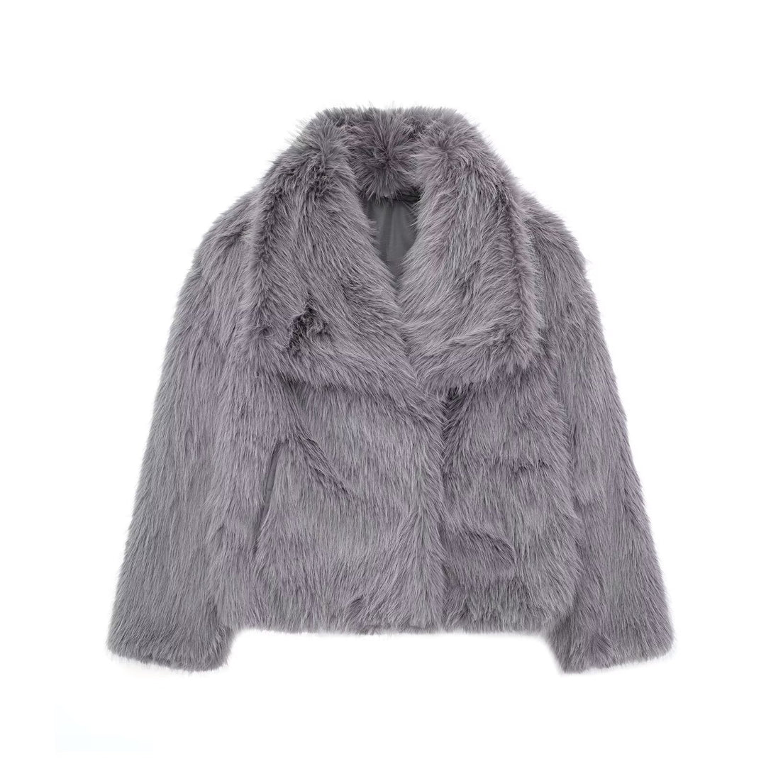 Veste en fausse fourrure douce et élégante - vue 5