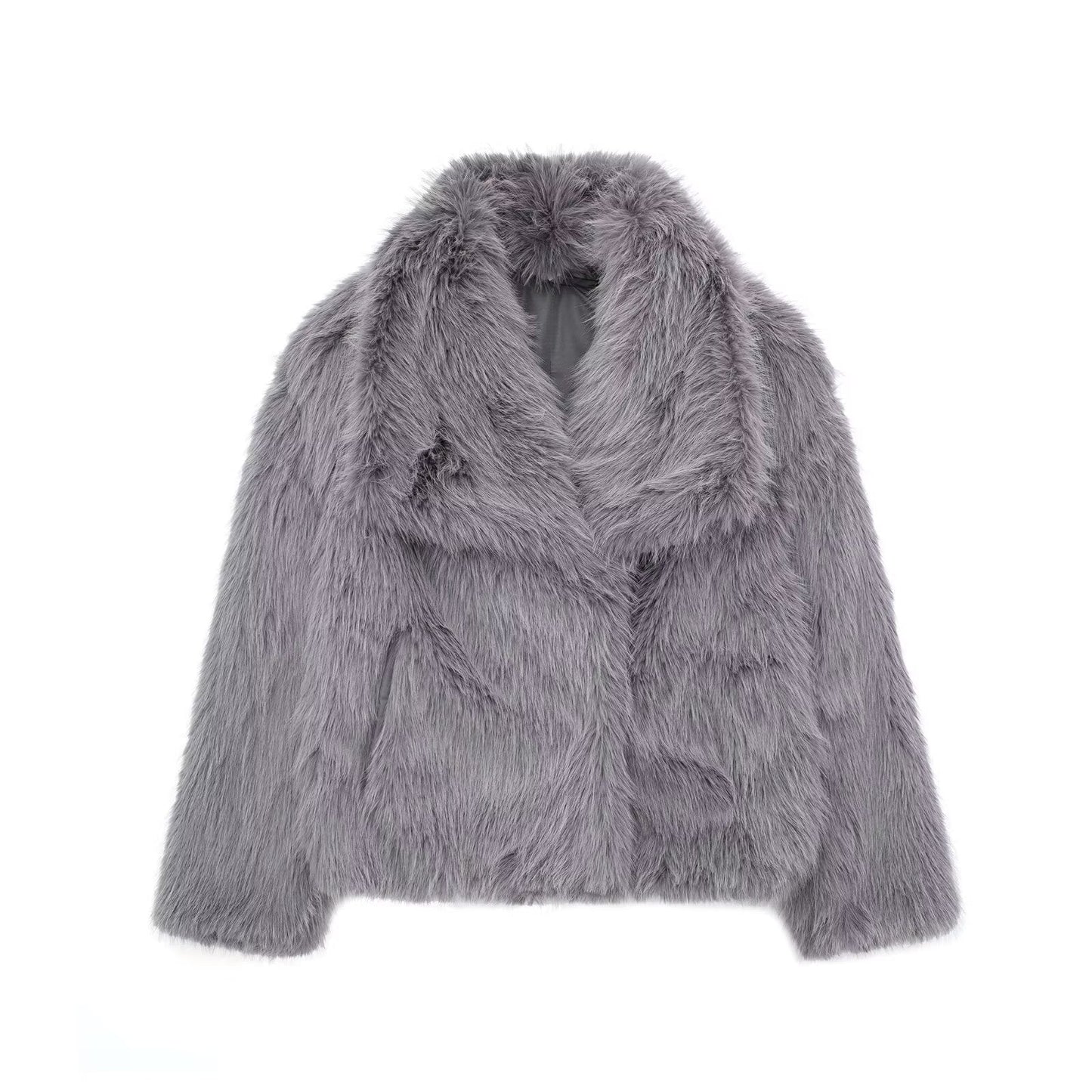Veste en fausse fourrure douce et élégante