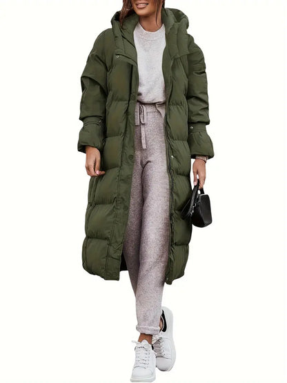 Parka Femme Longue Capuche Étanche et Chaude
