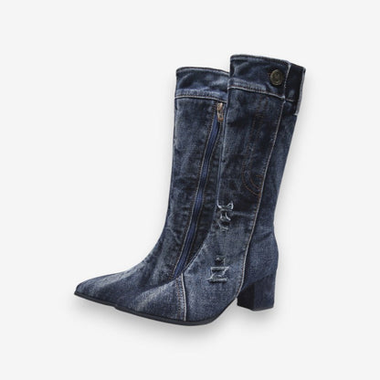 Bottes Hautières Femme Élégantes à Talon