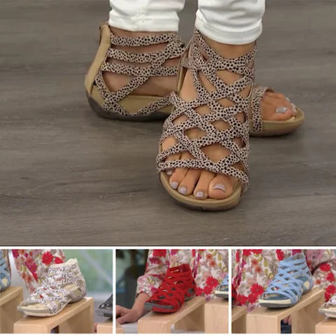 Sandales Femmes Confort Ergonomique pour Pieds