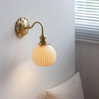 CeraBrass™ – applique murale laiton & céramique, lumière chaleureuse