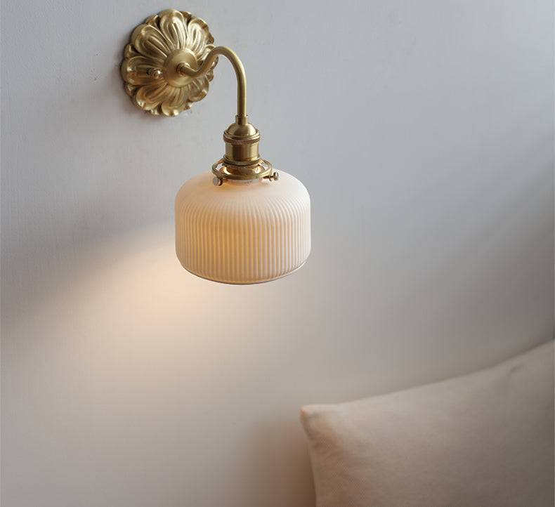 CeraBrass™ – applique murale laiton & céramique, lumière chaleureuse