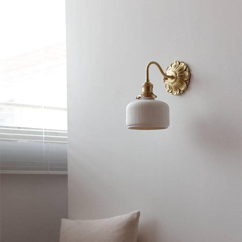 CeraBrass™ – applique murale laiton & céramique, lumière chaleureuse