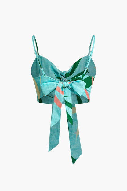 Ensemble Deux Pièces Top Nœud et Pantalon Bamboo