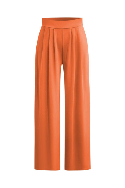 Robe de Soirée Élégante Two-Piece avec Top Court et Pantalon Large