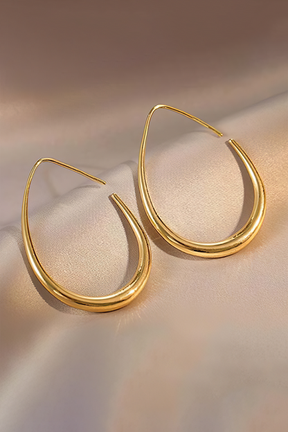 Boucles d’oreilles Femme Ovales Design Élégant Intemporel
