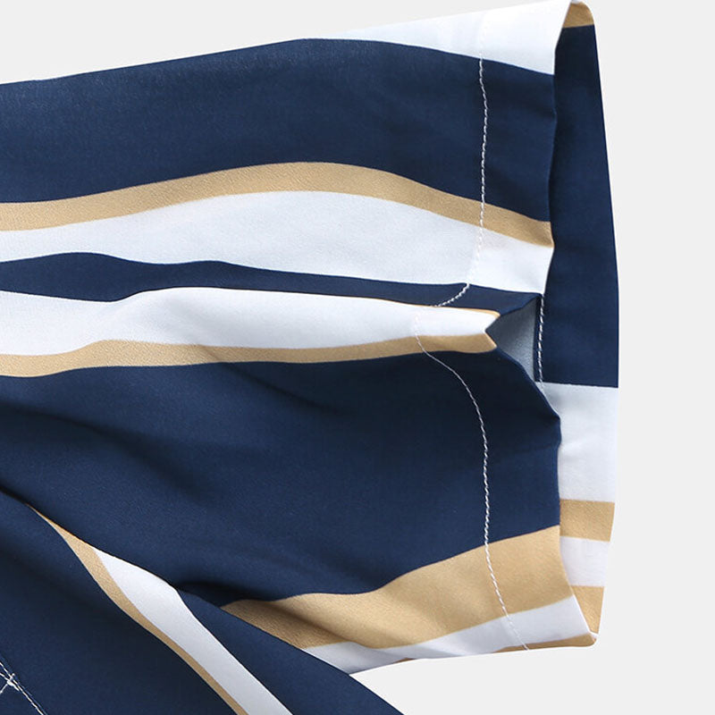 Polo Homme Rayé pour Tous Les Jours