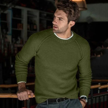 Pull Homme Col Rond Douillet et Confortable pour la Vie Quotidienne