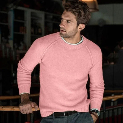 Pull Homme Col Rond Douillet et Confortable pour la Vie Quotidienne