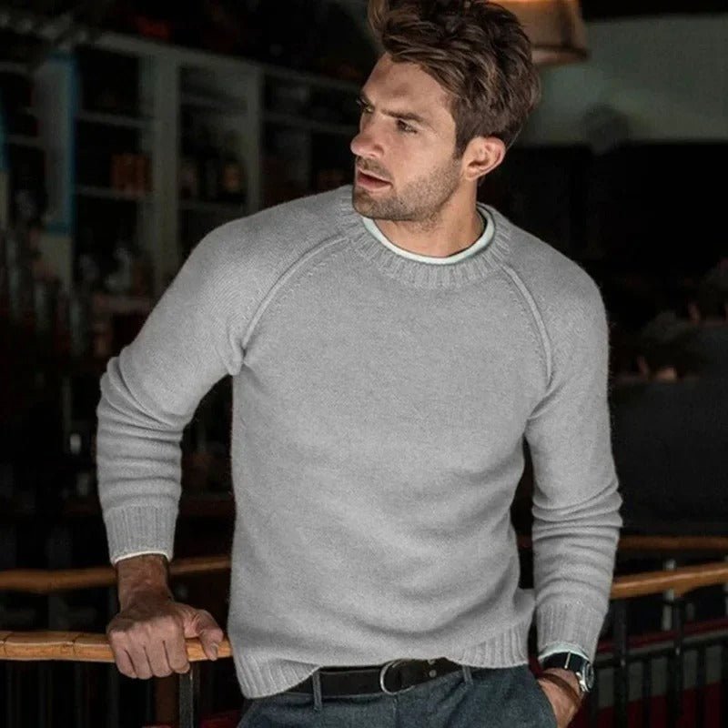 Pull Homme Col Rond Douillet et Confortable pour la Vie Quotidienne
