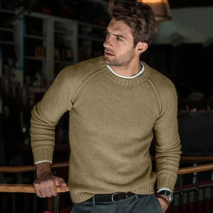Pull Homme Col Rond Douillet et Confortable pour la Vie Quotidienne