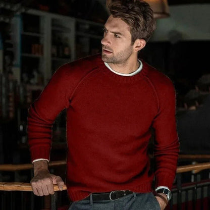 Pull Homme Col Rond Douillet et Confortable pour la Vie Quotidienne
