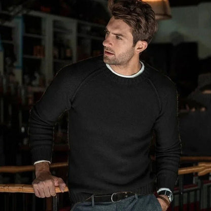 Pull Homme Col Rond Douillet et Confortable pour la Vie Quotidienne