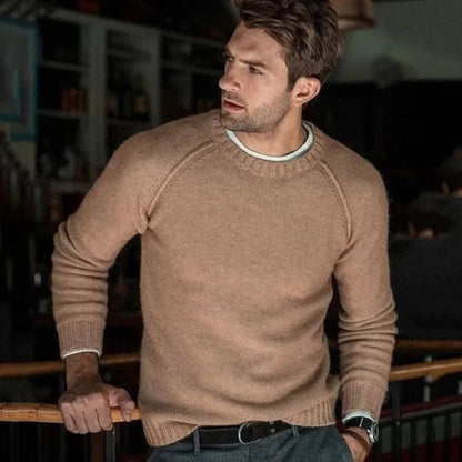 Pull Homme Col Rond Douillet et Confortable pour la Vie Quotidienne