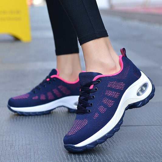Baskets Femmes Confortables Bleu Marine - PanierRoyale