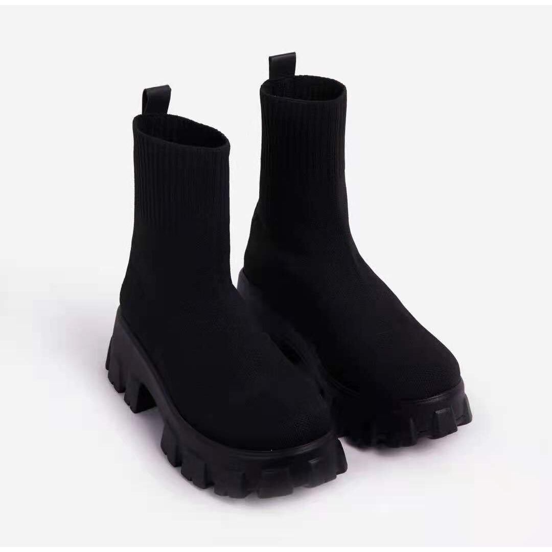 Bottes Chelsea Femme à Talon Plat et Élastiques - PanierRoyale