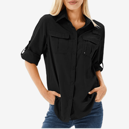 Chemise de randonnée feminine légère à manches longues