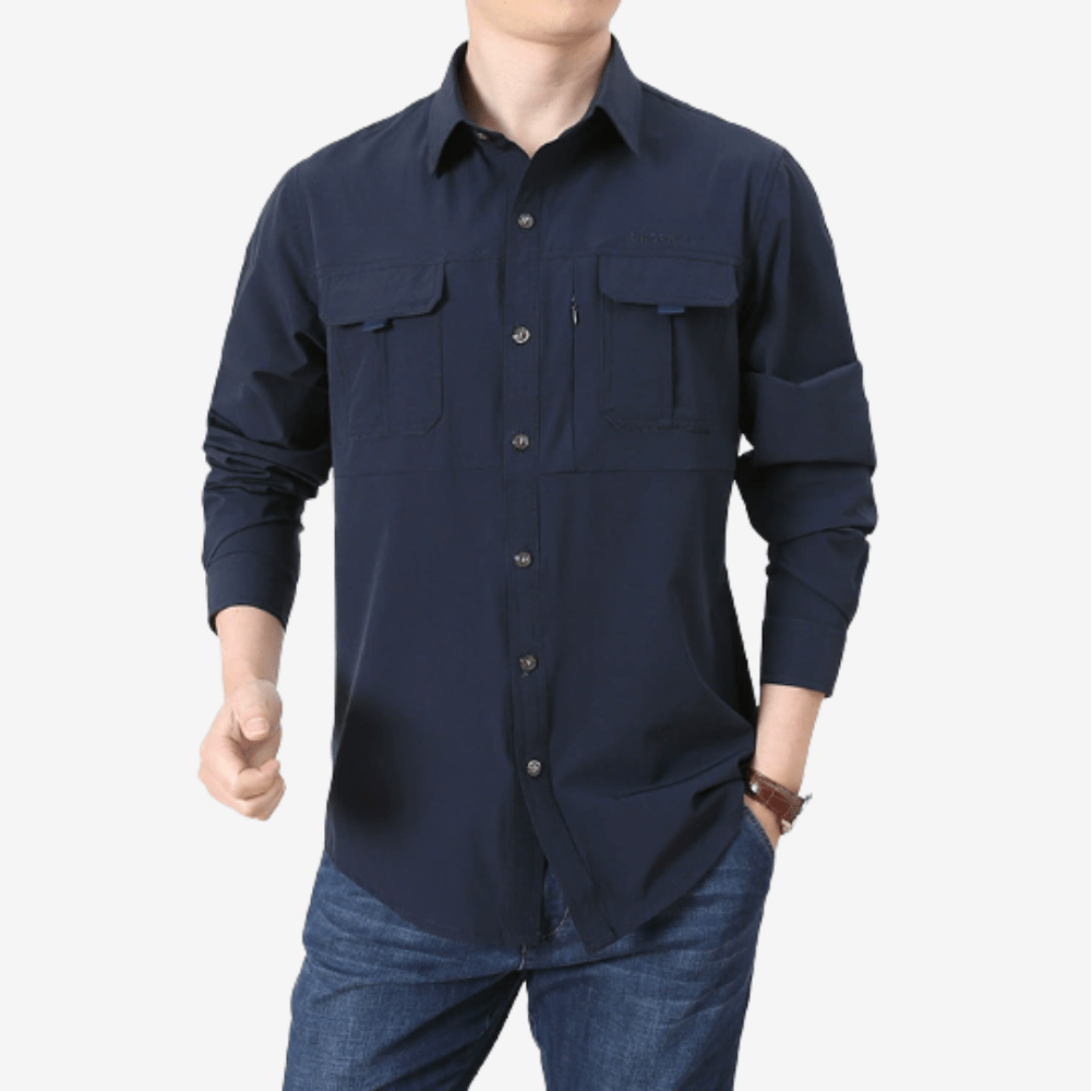 Chemise de trekking léger pour homme à manches longues