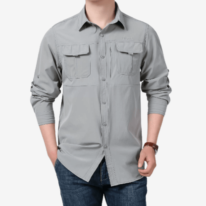 Chemise de trekking léger pour homme à manches longues