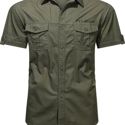 Chemise Coton Homme Respirant avec Poches