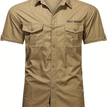 Chemise Coton Homme Respirant avec Poches