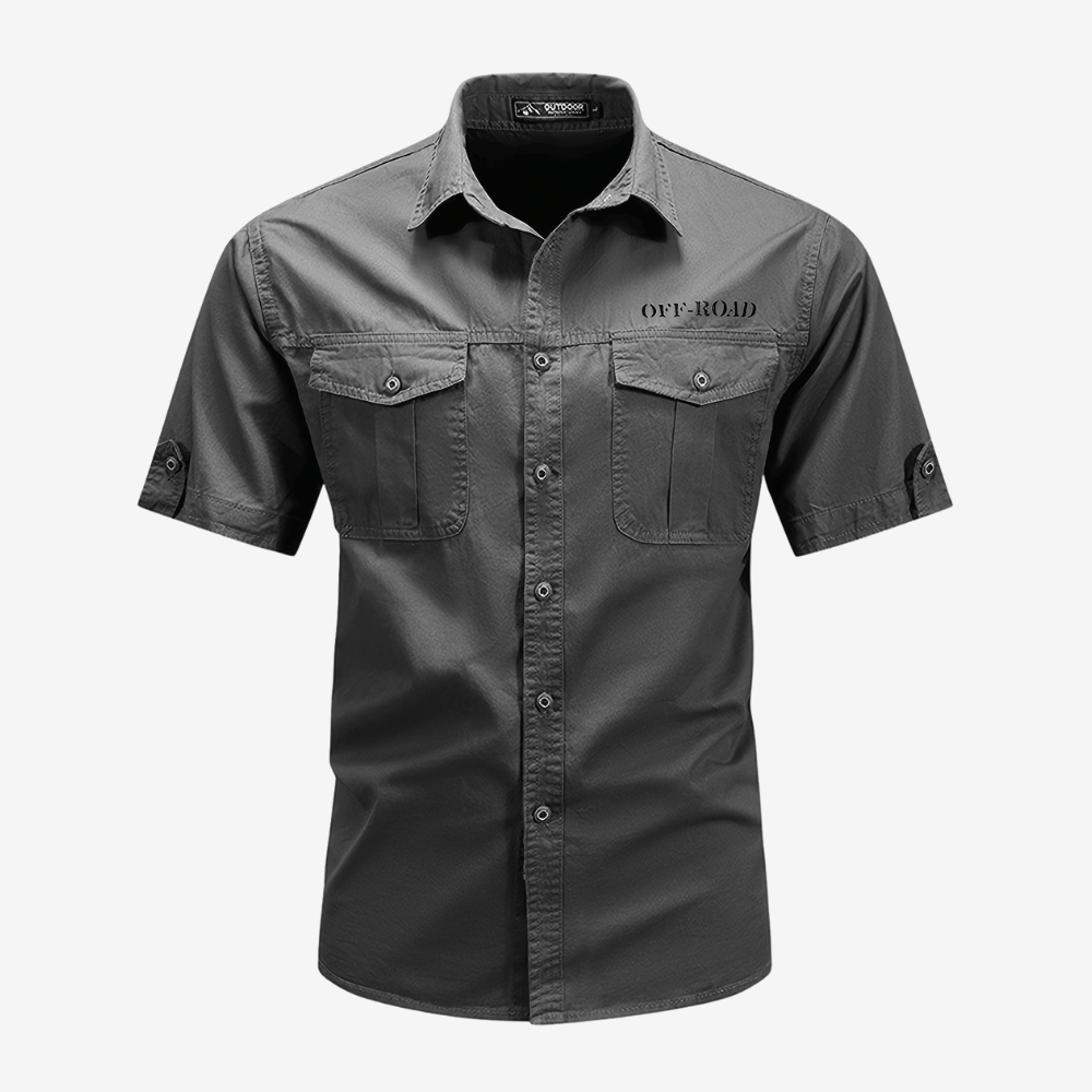 Chemise Coton Homme Respirant avec Poches - PanierRoyale
