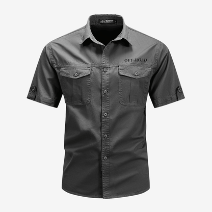 Chemise Coton Homme Respirant avec Poches - PanierRoyale