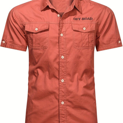 Chemise Coton Homme Respirant avec Poches