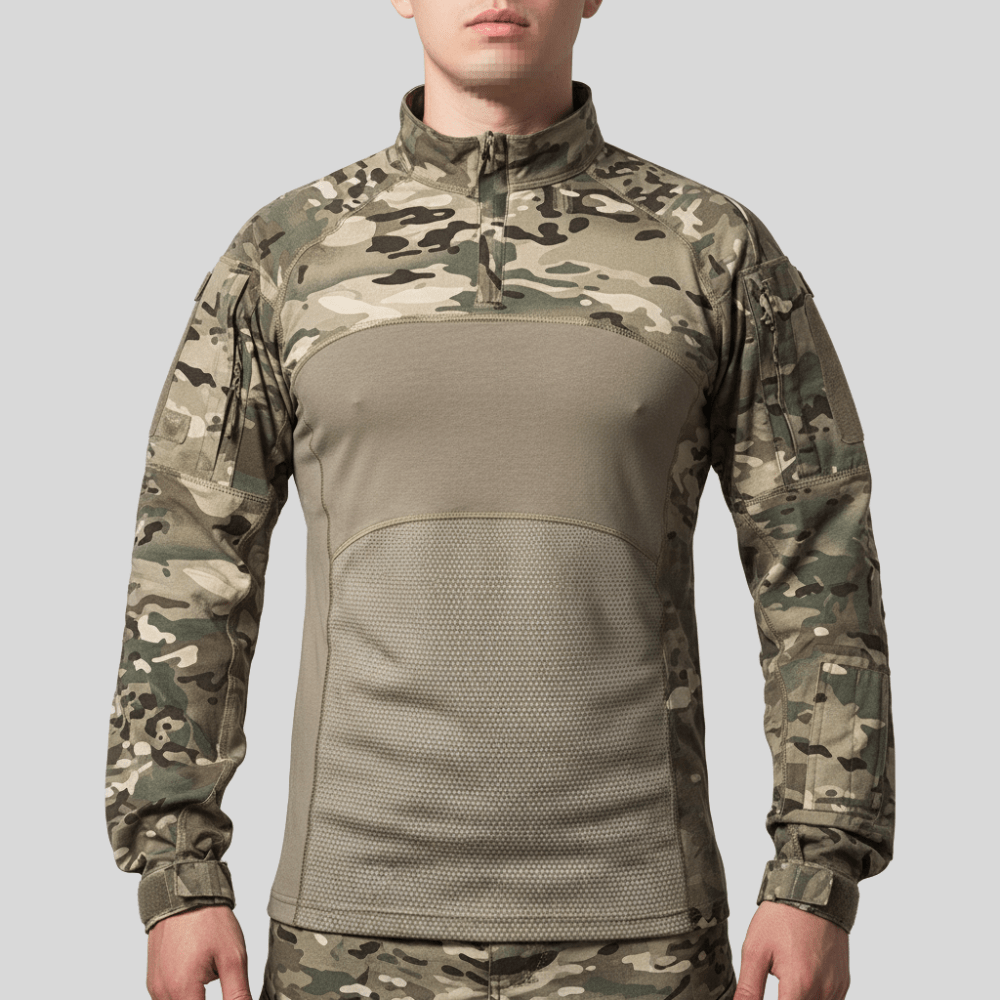 Chemise Outdoor Respirante Longue Manches Zippée