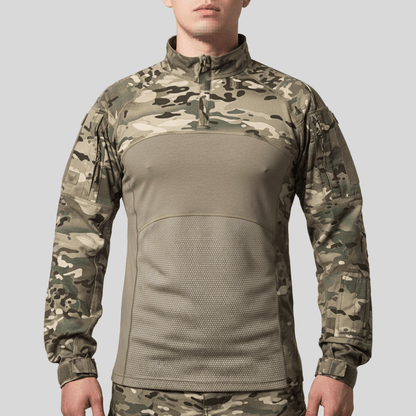 Chemise Outdoor Respirante Longue Manches Zippée