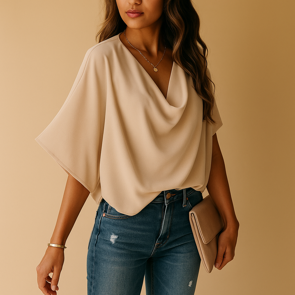 Chemisier Femme Manches Longues Taille Droite
