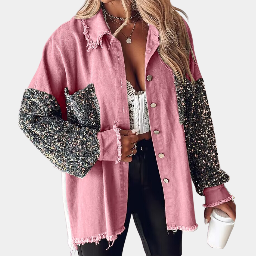 Veste Brillante en Sequins - vue 2