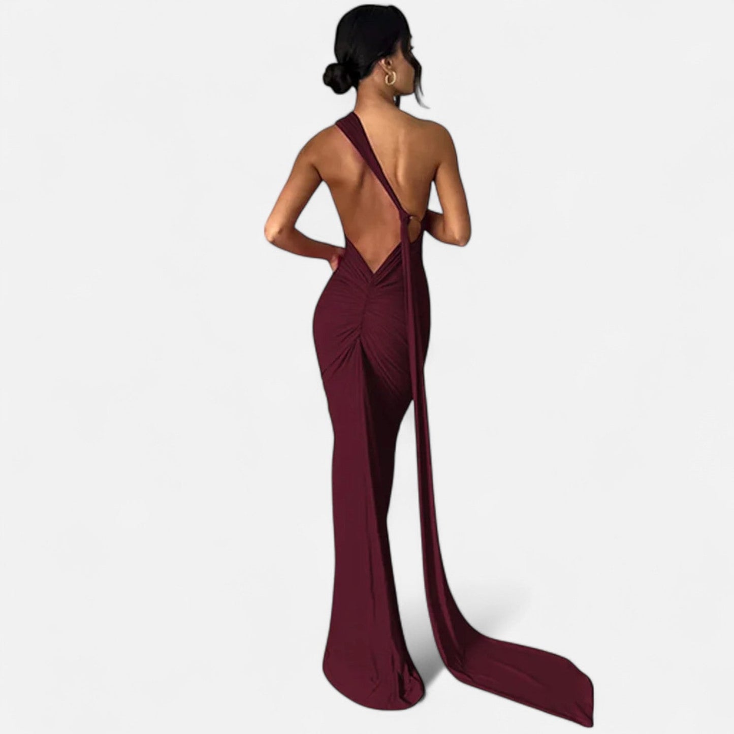 Robe femme maxi épaule dénudée tendance été