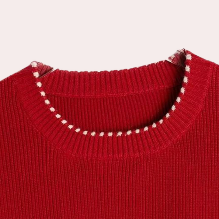Pull à Col Rond Élégant - vue 2