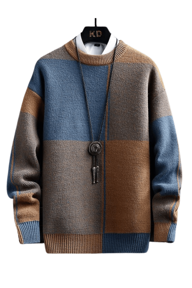 Pull Homme Hiver Élégant et Doux en Maille Cachemire - PanierRoyale