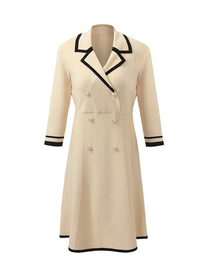 Robe Femme Élégante Mi-Longue à Manches Courtes