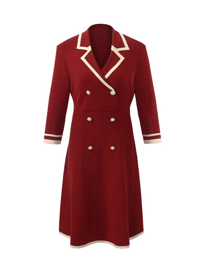 Robe Femme Élégante Mi-Longue à Manches Courtes