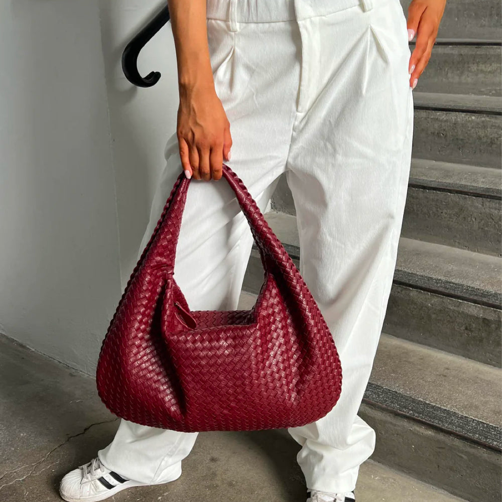 Sac à Main Tressé Chic pour Femme - PanierRoyale