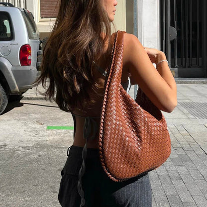 Sac à Main Tressé Chic pour Femme