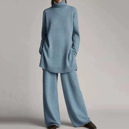 Pull Cachemire Femme Élégant avec Col Rond